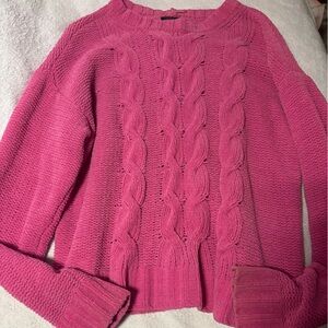 American Eagle Outfitters Pink Cowl Neck Sweater